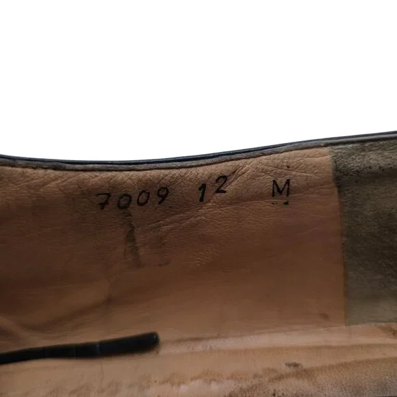 Vintage Mauri Exotic Genuine Teju Lizard Mens Size 12M Black Leather Italy Shoes - Picture 7 of 10